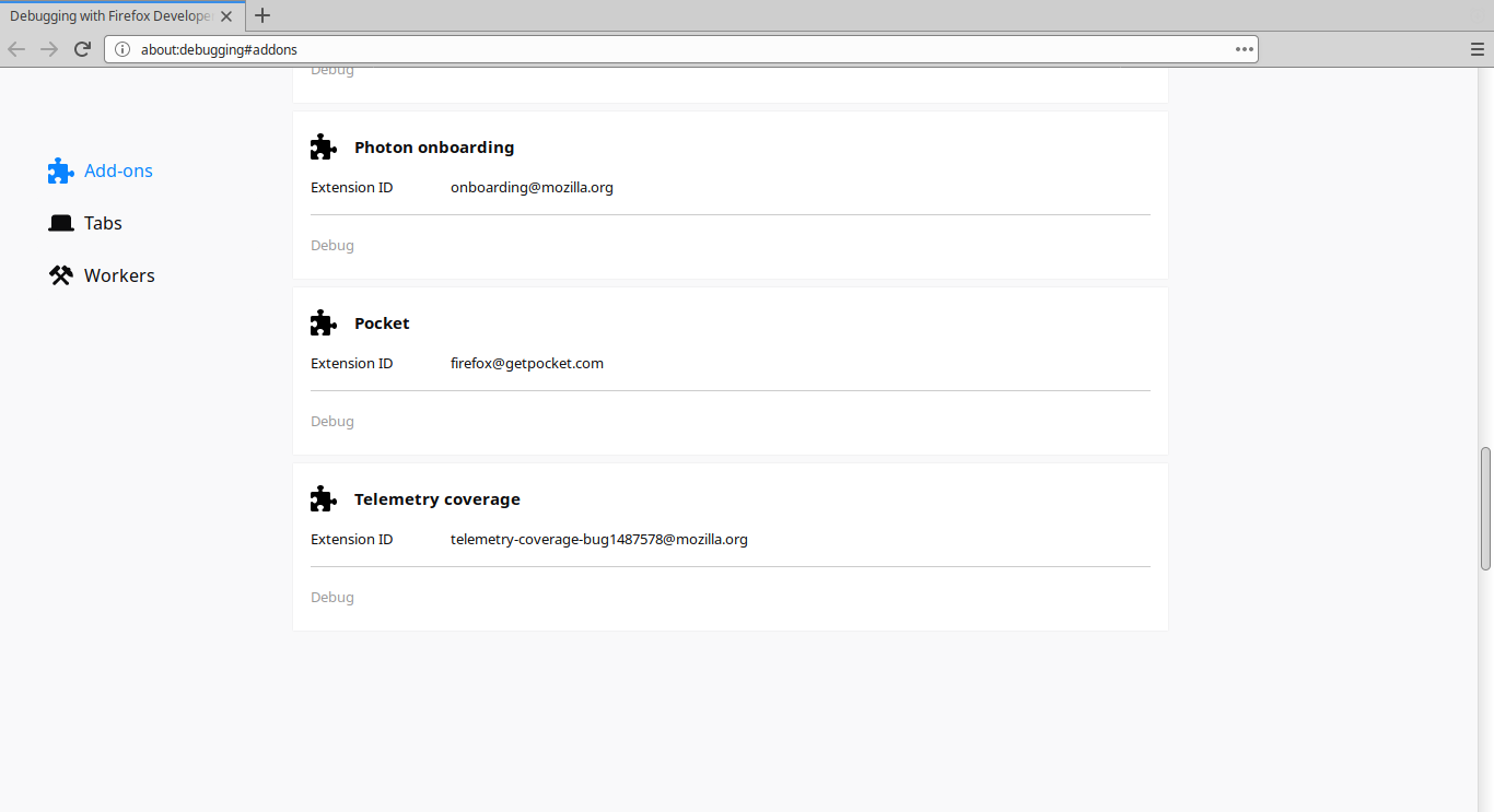 picture of the addon installed