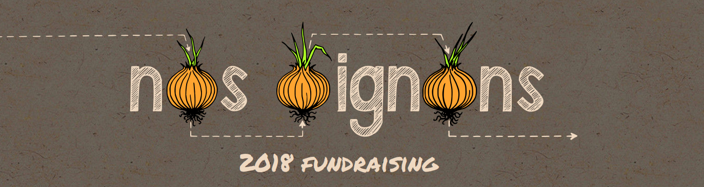 Banner of the fund-raising campaign
